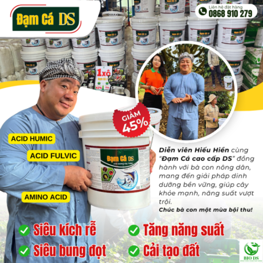 ĐẠM CÁ DS - Siêu dinh dưỡng cây trồng